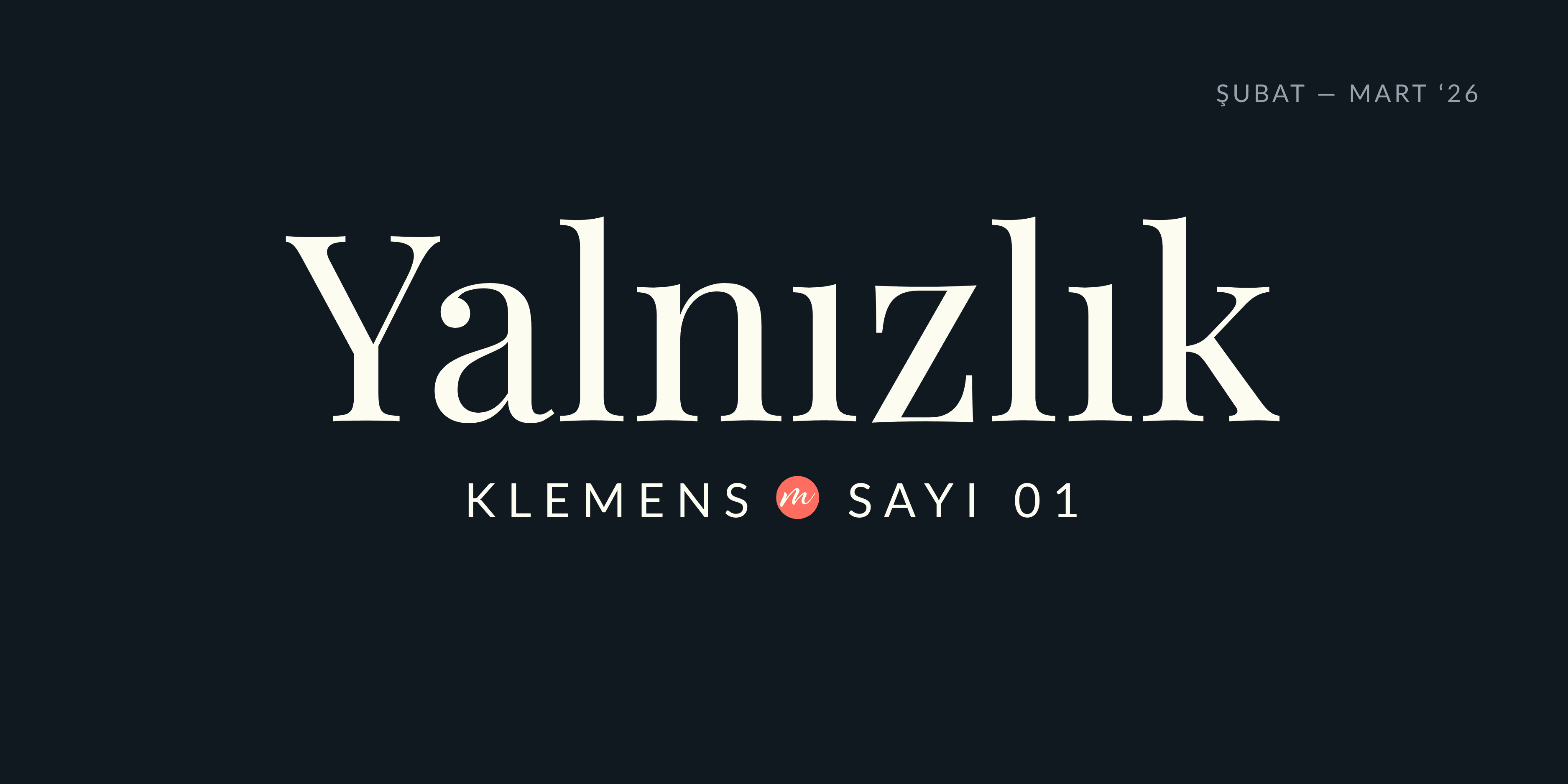 Yalnızlık sayısı kapağı