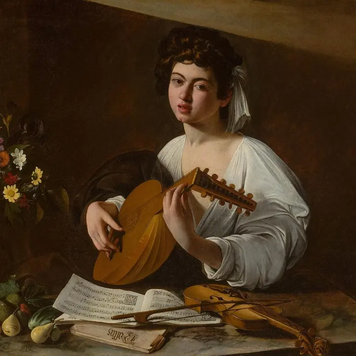 Caravaggio, Lavta Çalan Genç, 1596 civarı