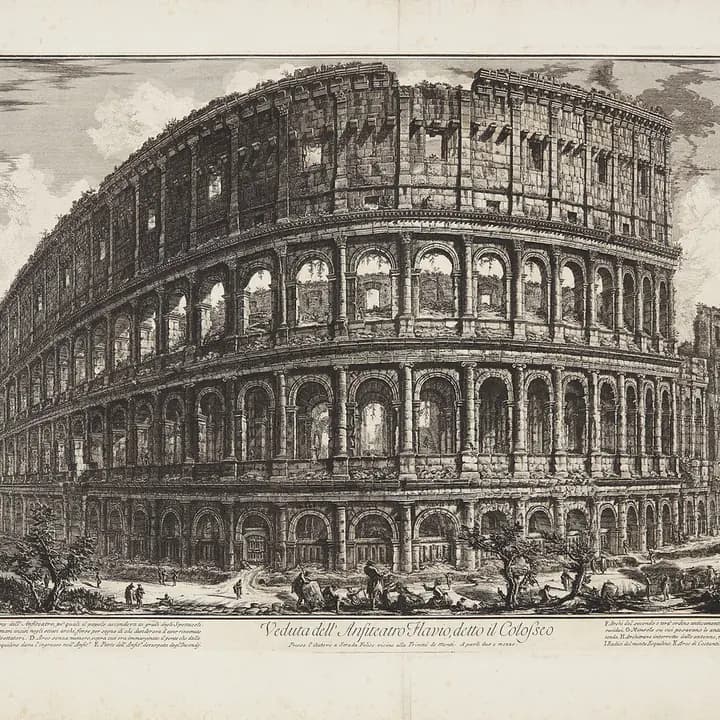 Giovanni Battista Piranesi, Kolezyum, 1760