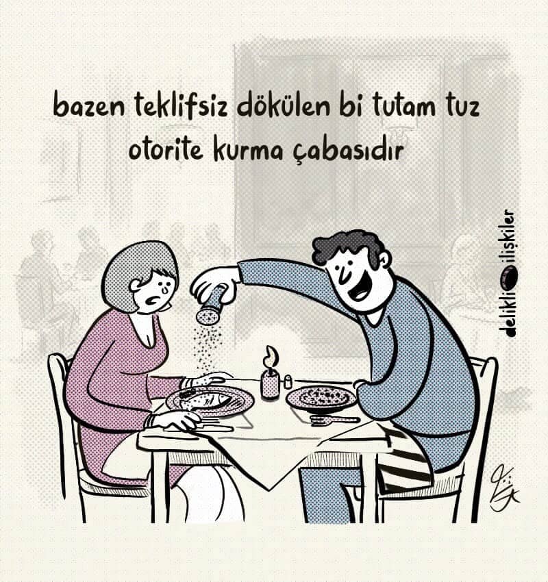 Tuz sayısı illüstrasyonu, @delikli.iliskiler